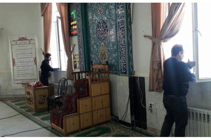 مراسم غبارروبی و عطر افشانی مسجد دانشگاه آزاد اسلامی واحد تویسرکان 
