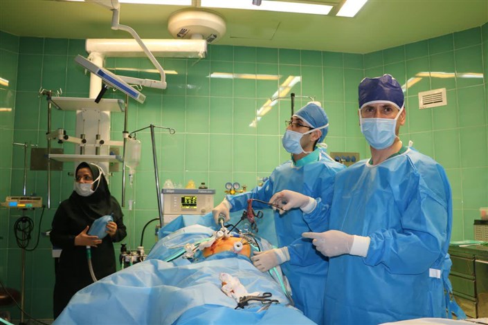 اولین عمل جراحی لاپاروسکوپی دربیمارستان امام سجاد(ع) با موفقیت انجام شد