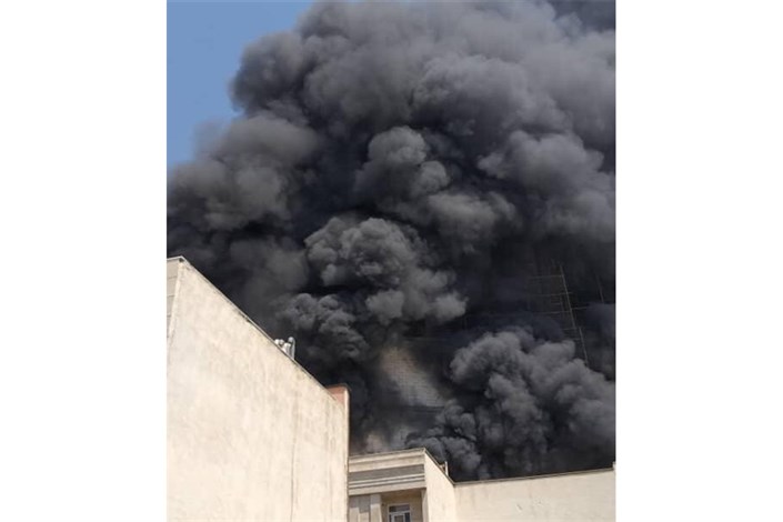 آتش سوزی  مخزن گازوئیل در غرب تهران 