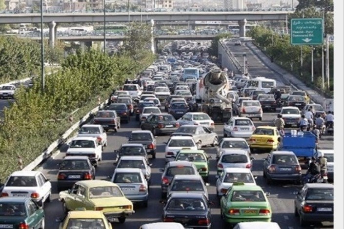 وضعیت ترافیکی بزرگراه های  تهران در چهل و یکیمن روز تابستان