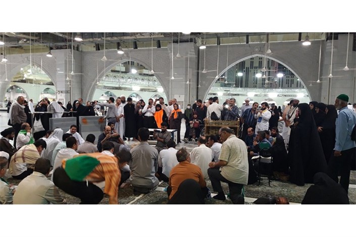 برگزاری محفل بزرگ قرآنی در مسجد‌الحرام / استقبال حجاج از قاریان ایرانی+عکس