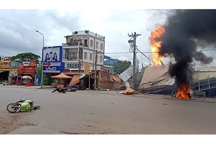 انفجار تانکر بنزین  در کامبوج ۱۳ زخمی بر جا گذاشت