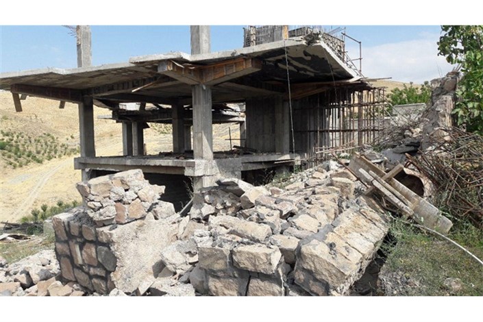  ۴۴ مورد ساخت و ساز غیرمجاز در منطقه چناران رودهن تخریب شد