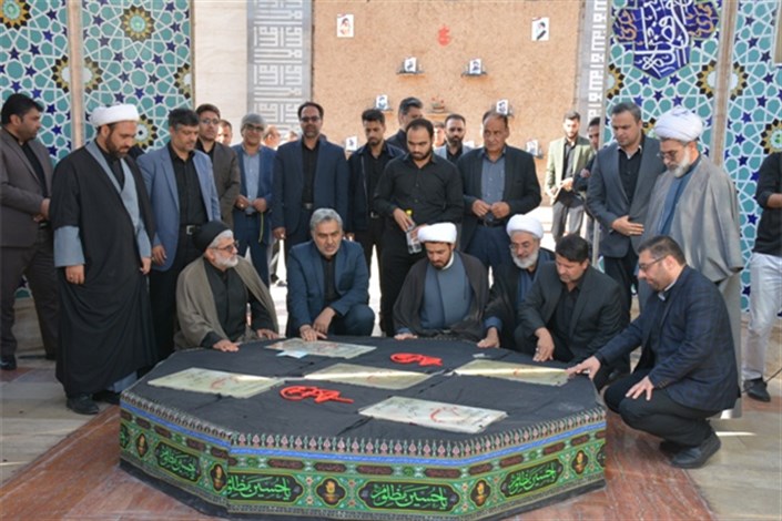 مراسم گرامیداشت سالگرد تدفین شهدای گمنام دانشگاه آزاد اسلامی مشهد برگزار شد