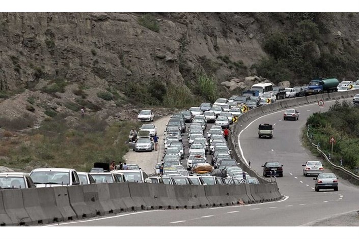 محور هراز مسدود شد/ ترافیک سنگین در ورودی تهران