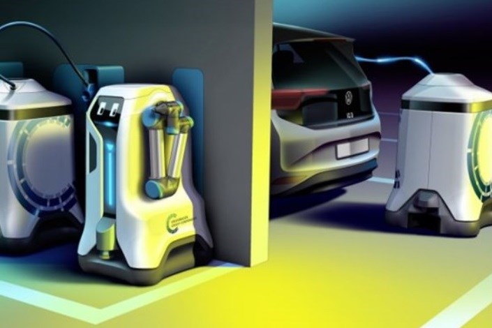 ربات‌هایی که خودروها را شارژ می کنند
