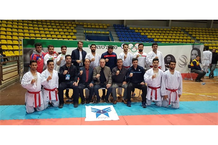پیروزی  و صدرنشینی مقتدرانه تیم کاراته دانشگاه آزاداسلامی