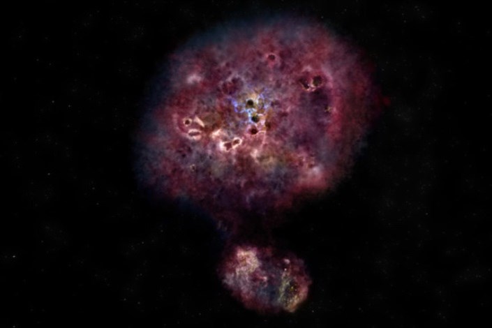 کشف کهکشان ابرسریع خلق‌کننده ستاره