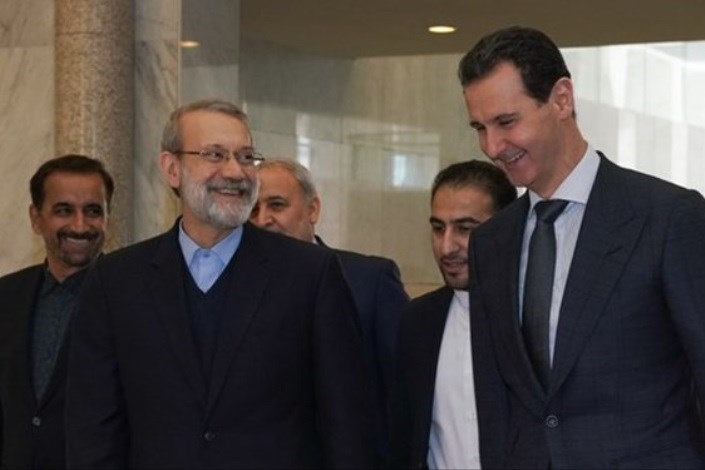 لاریجانی با رئیس جمهور سوریه در دمشق دیدار کرد