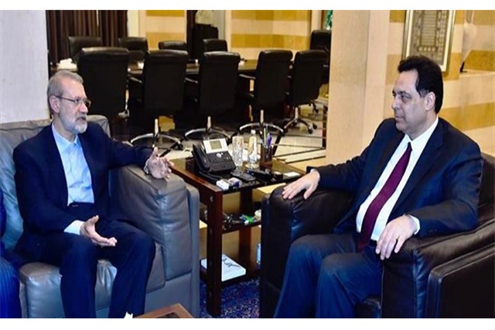 لاریجانی با نخست‌وزیر لبنان دیدار کرد
