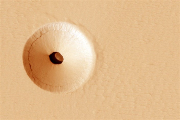 انتشار تصویر حفره مرموز در مریخ