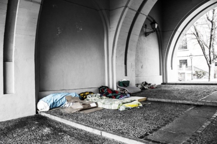 خطر کرونا برای بی‌خانمان‌های آمریکایی 