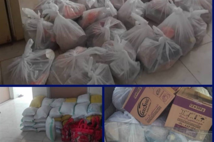 توزیع ۸۰ بسته ارزاق و مواد بهداشتی  توسط بسیج دانشجویی دانشگاه شیراز