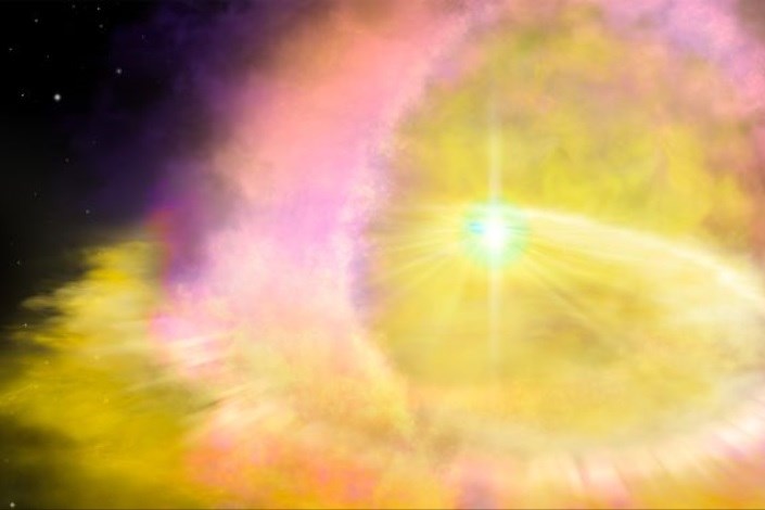 انفجار ستاره‌ای عجیب و غریب در فضا